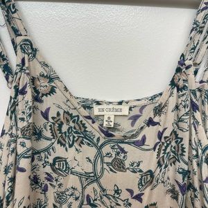 Small cream dress, worn once colorful dress